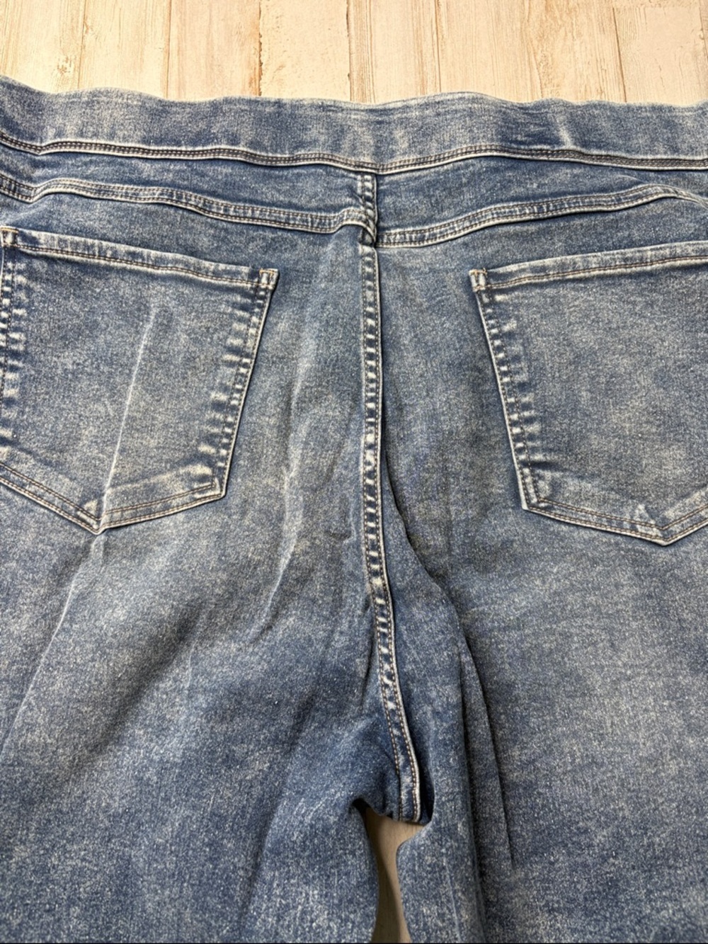 Terra & Sky  Jeggings Skinny Hgh Rise Washed Blue Size 2X (20-22W) - Picture 11 of 12